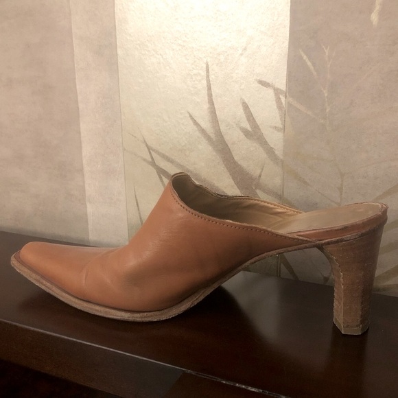 Ester slip-on pointy real leather italian mules - Picture 3 of 9